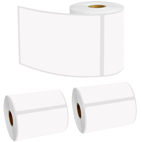 GREENCYCLE 3 Roll (270 Labels/Roll) White Die Cut Paper Label Mobile Solution Barcodes Tapes Compatible for Brother RDS02U1 4" x 6"(102mm x 152mm) TD-4000 TD-4100N Printer,BPA Free