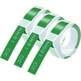 thumbnail image 1 of GREENCYCLE 3PK Compatible for Dymo 3D Plastic Embossing Labels 521203 White on Green Label Tape 12mm 1/2'' x 3m 9.8' Use in Organizer Xpress, Office Matte II, Magazine Maker, Motex Label Maker, 1 of 1