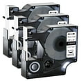 thumbnail image 1 of GREENCYCLE 3PK Compatible for DYMO 18443 9mm 5.5m Black on White Vinyl Label Maker Tape, 1 of 7