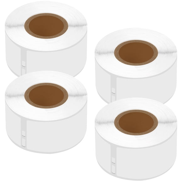 GREENCYCLE 4 Roll (130 labels per roll) Medium Frosted White Address Mailing Multipurpose Labels Compatible for Dymo 30254 1-1/8" x 3-1/2"(28mm x 89mm) LabelWriter Printer,BPA Free