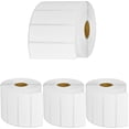 thumbnail image 1 of GREENCYCLE 4 Roll (1500 Labels/Roll) White Die Cut Paper Label Mobile Solution Barcodes Tapes Compatible for Brother RDS04U1 3" x 1-1/64"(76mm x 26mm) TD-4000 TD-4100N Printer,BPA Free, 1 of 6