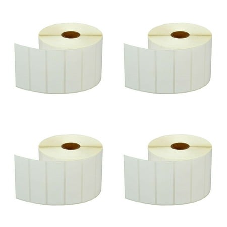 GREENCYCLE 4 Roll (2000 Labels/Roll) Compatible Direct Thermal Paper Label 3x1 inch 1'' Core Blank Shipping Address Barcode Multi-function Labels For Zebra LP-2742 LP-2844 LP-3742 Label Printer