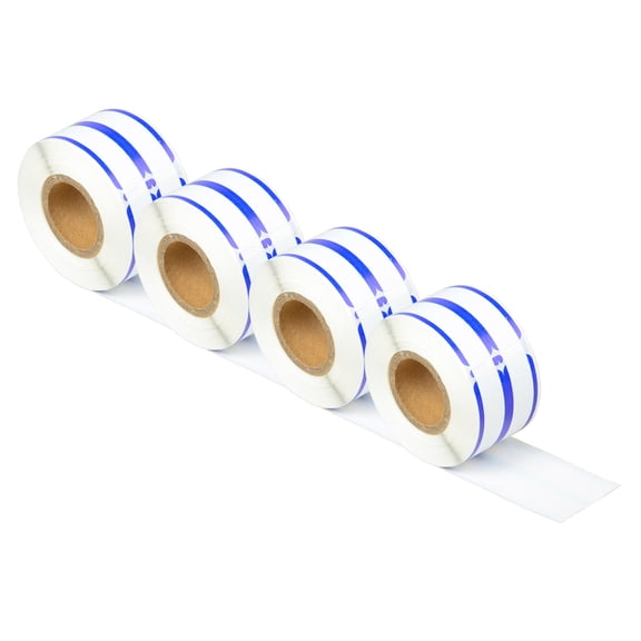 GREENCYCLE 4 Roll (260 Labels/Roll) Medium White w/Blue Stripe 2-up File Folder Labels Compatible for Dymo 30275 9/16" x 3-7/16"(14mm x 87mm) LabelWriter Printer,BPA Free