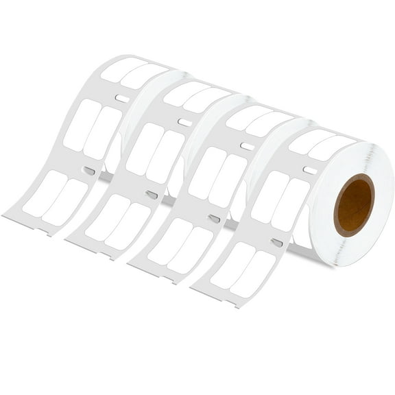 GREENCYCLE 4 Roll Compatible for DYMO 30333 (1/2" X 1") Extra-Small 2-Up Multi-Purpose Labels Use with Labelwriter 450, 4XL & Zebra Printers (1000 Labels/Roll)