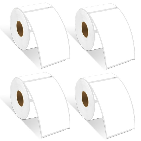 GREENCYCLE 4 Roll Compatible for DYMO 30256 (2-5/16" x 4") Address Shipping,Barcodes,Postal Multipurpose Large Label BPA Free (300 Labels/Roll)