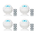 thumbnail image 1 of GREENCYCLE 4 SET SF23 PIR Motion Infrared Sensor Doorbell Motion Sensor with Wireless Remote Control Security Alarm/Doorbell/Alert, Home Security Driveway Alarm,Store Welcome Entry Chime, 1 of 8