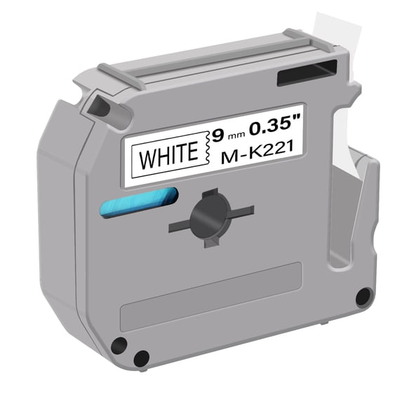 GREENCYCLE 40PK Compatible for Brother P-touch M Tape MK221 M-K221 M221 9mm 0.35" Black on White for Brother Ptouch PT-100 PT-M95 PT-90 PT-70 PT-65 PT-85 Label Maker Refills