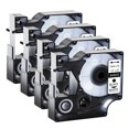 thumbnail image 1 of GREENCYCLE 4PK Compatible for DYMO D1 Label Tape 45013 45013S S0720530 12mm Black on White for LabelManager 160 210D 260P 280 360D 420P 450Duo Wireless PnP Colorpop, 1 of 8