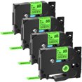 thumbnail image 1 of GREENCYCLE 4PK Compatible for Brother P-touch TZe-D21 TZ-D21 9mm 0.35'' Black on Fluorescent Green Laminated Label Tapes, 1 of 7