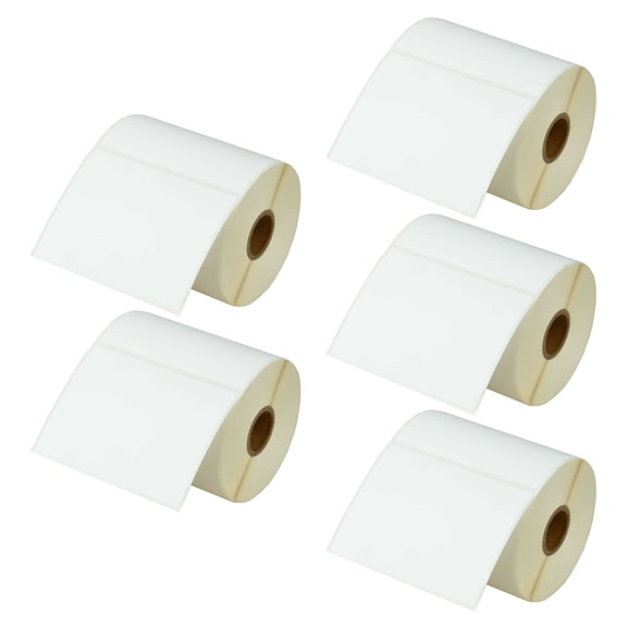 GREENCYCLE 5 Roll (500 Labels/Roll) Compatible Direct Thermal Paper Label 4 x 3 inch 1'' Core Blank Shipping Address Barcode Multi-function Labels For Zebra GK420D TLP-3844Z T402 Label Printer