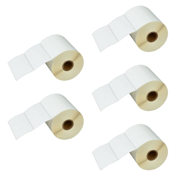 GREENCYCLE 5 Roll (750 Labels/Roll) Compatible Direct Thermal Paper Label 4 x 2 inch 1'' Core Blank Shipping Address Barcode Multi-function Labels For Zebra GC420T GX420D ZP-450 LP-3742 Label Printer