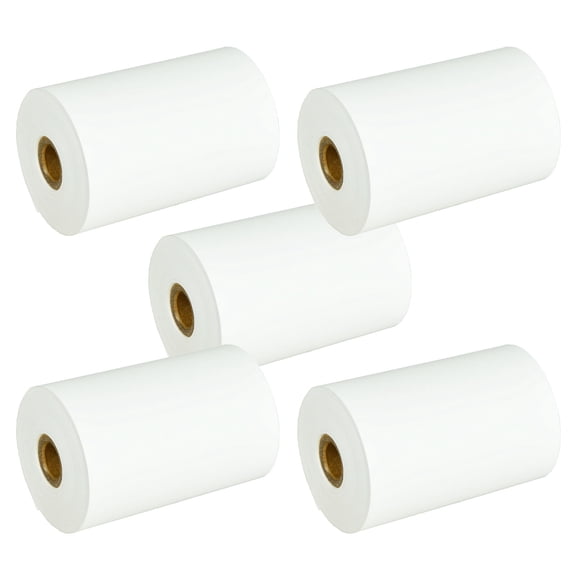 GREENCYCLE 5 Roll Compatible for 3-1/8" x 96' Brother RD-M13U5 RDM13C5 Cash Register POS Receipt Paper White Thermal Continuous Length Tapes