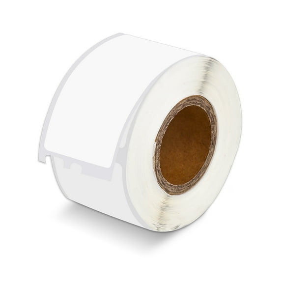 GREENCYCLE (50 Roll/ 130 Labels per Roll) Compatible for Dymo 30251 1-1/8" x 3-1/2" Die-Cut White Address Shipping Paper Label