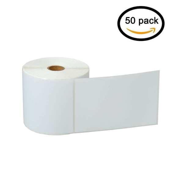 GREENCYCLE 50 Roll (500 Labels/Roll) Compatible Direct Thermal Paper Label 4 x 6 inch 1'' Core Blank Shipping Address Barcode Multi-function Labels For Zebra GK420D LP-2622 TLP-2844 Label Printer