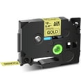 thumbnail image 1 of GREENCYCLE 50PK Compatible for Brother P-touch Black on Gold 12mm TZ TZe TZe-831 TZ-831 TZ831 TZe831 Laminated Label Tape, 1 of 8