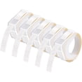 thumbnail image 1 of GREENCYCLE 5PK Compatible for Dymo 3D Plastic Embossing Labels 520101 White on Clear Label Tape 9mm 3/8'' x 3m 9.8' Use in Organizer Xpress Pro 12966, Office Mate II 1540, Motex E101 Label Maker, 1 of 1