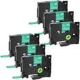thumbnail image 1 of GREENCYCLE 6 Pack Compatible for Brother TZe-735 TZ-735 TZ735 TZ735 TZe Tape 12mm 0.47'' Laminated White on Green Label Tapes use in P-Touch PT-D210 PT-D400 PT-D600 Labeler Label Maker 26.2ft 8m, 1 of 7