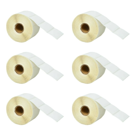 GREENCYCLE 6 Roll (1000 Labels/Roll) Compatible Direct Thermal Paper Label 2.25x1.25'' (2-1/4 x 1-1/4 inch ) 1'' Core Blank Shipping Address Multi-function Labels For Zebra ZP-450 Label Printer