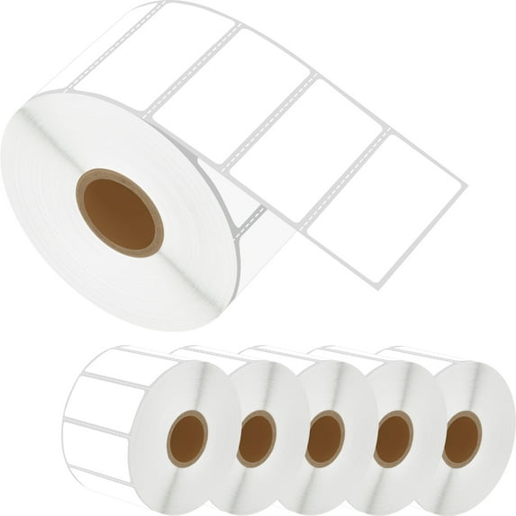 GREENCYCLE 6 Roll (1300 Labels/Roll) Compatible Direct Thermal Paper Label 2x1 inch 1'' Core Blank Shipping Address Barcode Multi-function Labels For Zebra GK420D LP-2844Z LP-2824 Label Printer