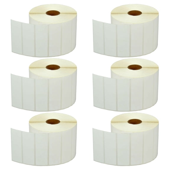 GREENCYCLE 6 Roll (2000 Labels/Roll) Compatible Direct Thermal Paper Label 3x1 inch 1'' Core Blank Shipping Address Barcode Multi-function Labels For Zebra LP-2742 LP-2844 LP-3742 Label Printer
