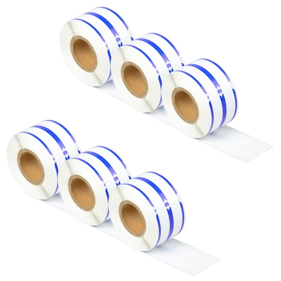 GREENCYCLE 6 Roll (260 Labels/Roll) Medium White w/Blue Stripe 2-up File Folder Labels Compatible for Dymo 30275 9/16" x 3-7/16"(14mm x 87mm) LabelWriter Printer,BPA Free