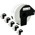 thumbnail image 1 of GREENCYCLE 6 Roll 29mm(1-1/7")x 90mm(3-1/2") Standard Address White Label Tape Compatible for Brother DK1201 DK-1201 with Cartridge Used in QL-500 QL-550 QL-570 QL-700 QL-800 Label Printer, 1 of 5