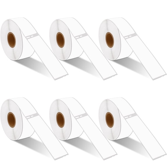 GREENCYCLE 6 Roll (350 Labels/Roll) Standard White Shipping Address Label Compatible for Dymo 30252 1-1/8''(28mm) X 3-1/2''(89mm) LabelWriter Printer,BPA Free