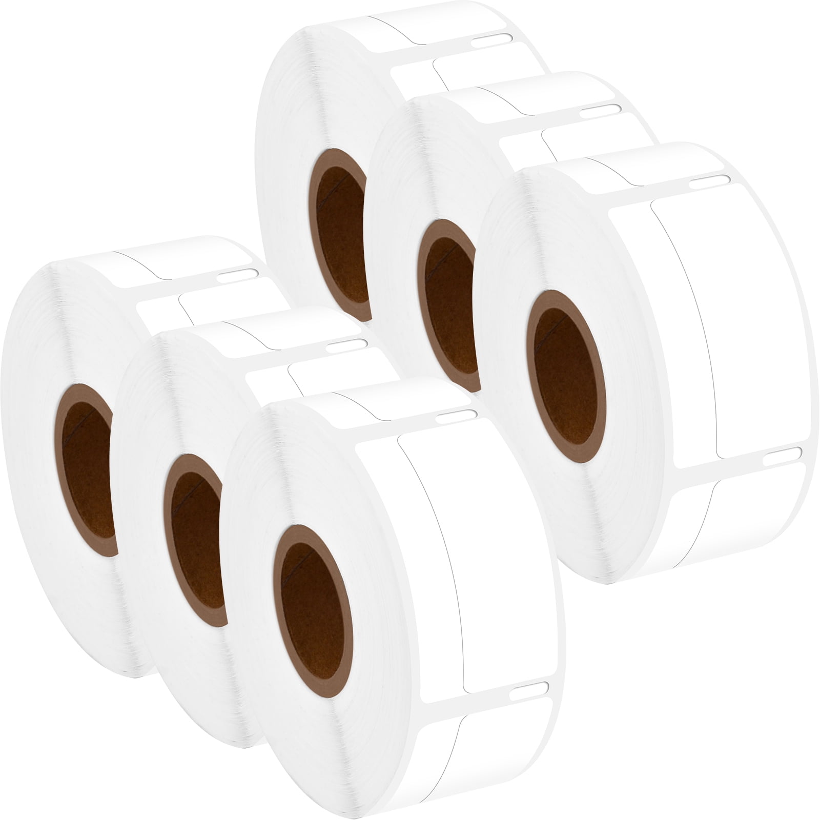 GREENCYCLE (6 Roll/ 500 Labels per Roll) Return Address Label Compatible for Dymo 30330 LabelWriter 3/4" x 2" (19mm x 51mm) Die-Cut Standard White Paper Shipping Mailing Direct Thermal Labels