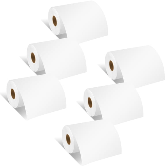 GREENCYCLE 6 Roll White Continuous Length Tapes Receipt Paper Label Compatible for Brother RDM01U5 4" x 115-5/16"(102mm x 29.3m) RJ4030 RJ4030-K RJ4030M RJ4030M-K RJ4040 RJ4040-K Printer,BPA Free