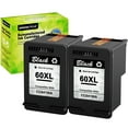 thumbnail image 1 of GREENCYCLE 60XL Ink Cartridges Replacement for HP High Yield 60 XL Compatible with DESKJET D1660 D2500 D5560 PhotoSmart C4600 C4780 D110a ENVY 110 120 (2 Black), 1 of 6