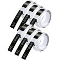 thumbnail image 1 of GREENCYCLE 6PK Compatible for Dymo 3D Plastic Embossing Labels 521209 White on Black Label Tape 12mm 1/2'' x 3m 9.8' Use in Organizer Xpress, Office Matte II, Magazine Maker, Motex Label Maker, 1 of 1