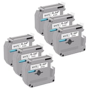 GREENCYCLE 6PK Compatible for Brother P-touch MK231 M-K231 M231 M-K231S 1/2'' 12mm Black on White Label Tapes for PT-90 PT-70 PT-80 Label Maker Tape