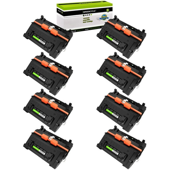 GREENCYCLE 8 Pack Compatible for HP 90A CE390A Black Toner Cartridge Replacement with Laserjet Enterprise M601 M602 M603 M4555 MFP Series Printer