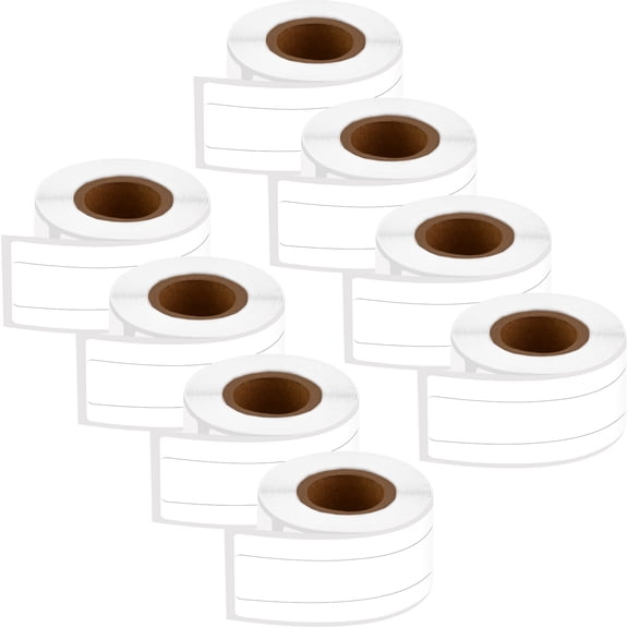 GREENCYCLE (8 Roll/ 130 Labels per Roll) File Folder Label Compatible for Dymo 30327 30576 LabelWriter 9/16"x 3-7/16" (14mm x 87mm) Die-Cut Standard White Paper Barcodes Direct Thermal Labels