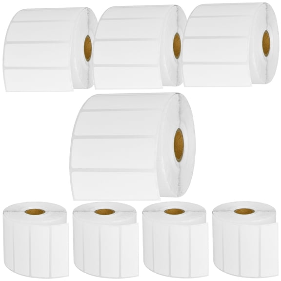GREENCYCLE 8 Roll (1500 Labels/Roll) White Die Cut Paper Label Mobile Solution Barcodes Tapes Compatible for Brother RDS04U1 3" x 1-1/64"(76mm x 26mm) TD-4000 TD-4100N Printer,BPA Free