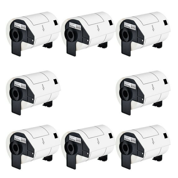 GREENCYCLE (8 Roll,180 Labels/Roll) Compatible for Brother DK-1247 DK1247 4.07'' x 6.4'' (103mm x 164 mm) Die-cut Large Shipping Address Mailing White Paper Labels for QL-1050 QL Label Printer