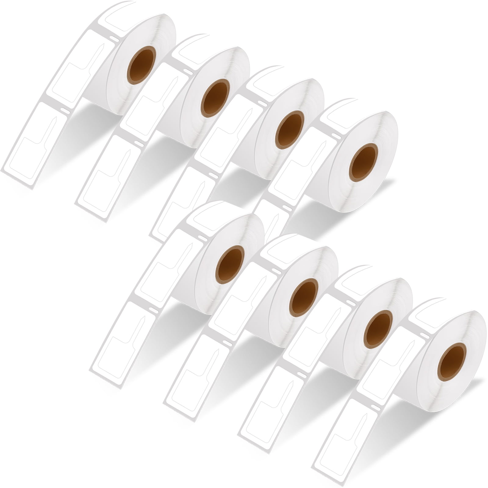 GREENCYCLE 8 Roll (400 Labels/Roll) Price Tag Rat Tail Style Multipurpose Labels Compatible for Dymo 30373 7/8" x 15/16"(22mm x 24mm) LabelWriter Printer,BPA Free