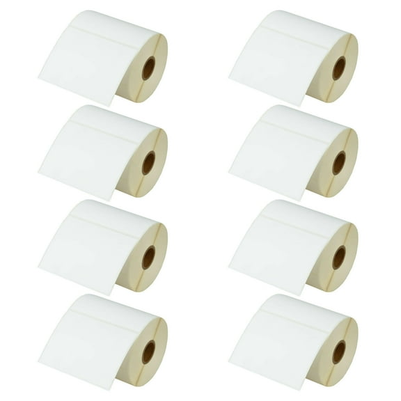 GREENCYCLE 8 Roll (500 Labels/Roll) Compatible Direct Thermal Paper Label 4 x 3 inch 1'' Core Blank Shipping Address Barcode Multi-function Labels For Zebra GK420D TLP-3844Z T402 Label Printer