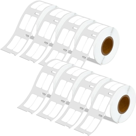 GREENCYCLE 8 Roll Compatible for DYMO 30333 (1/2" X 1") Extra-Small 2-Up Multi-Purpose Labels Use with Labelwriter 450, 4XL & Zebra Printers (1000 Labels/Roll)