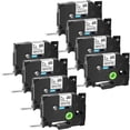 thumbnail image 1 of GREENCYCLE 8PK Compatible for Brother P-touch 9mm x 8m Black on White TZ TZe TZe-FX221 TZ-FX221 TZe-221 TZ-221 Flexible ID Cable Wire Label Tape, 1 of 7