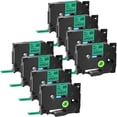thumbnail image 1 of GREENCYCLE 8PK Compatible for Brother P-touch Black on Green 12mm TZ TZe TZe-731 TZ-731 TZe731 TZ731 Laminated Label Tape, 1 of 7