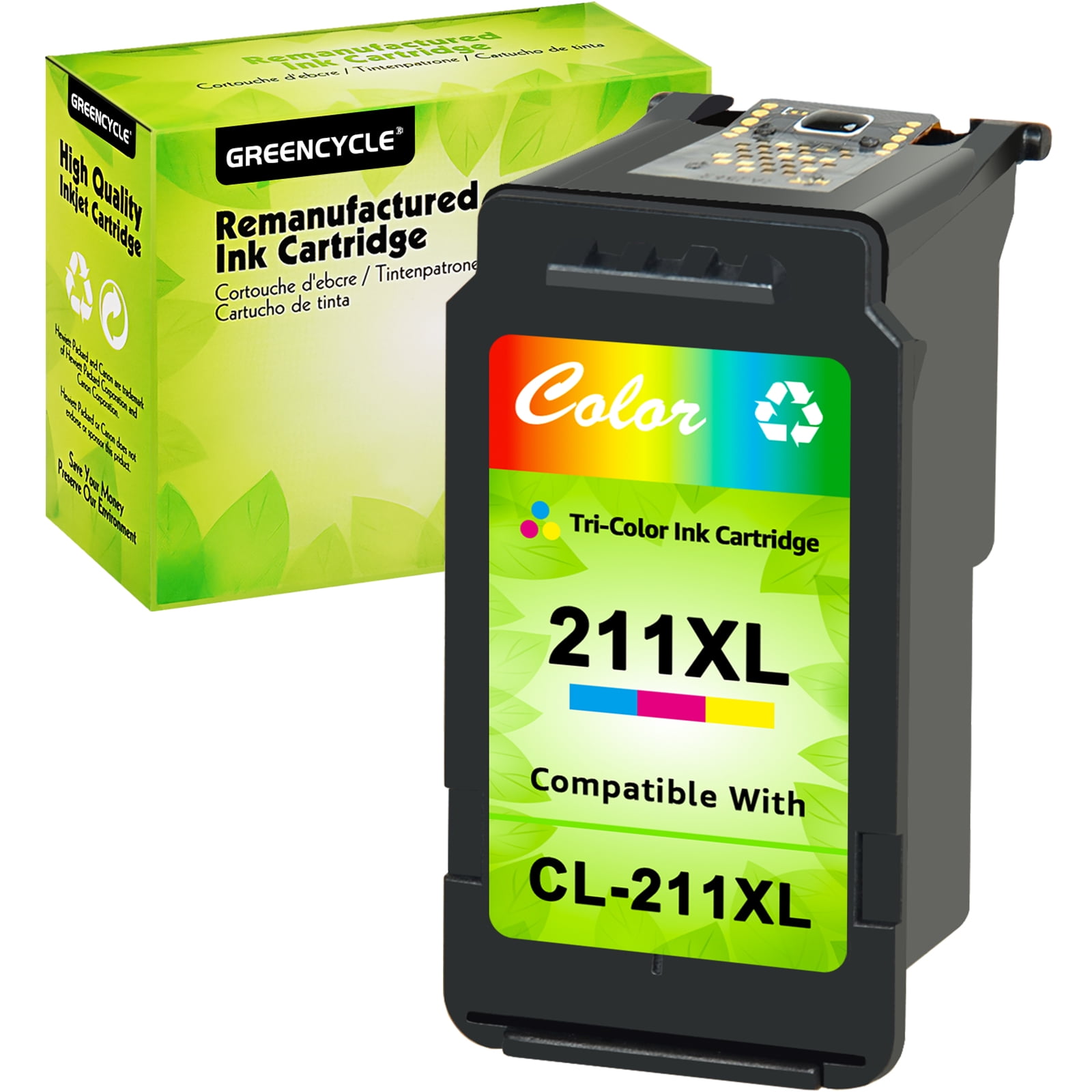 GREENCYCLE CL211XL ink cartridges Replacement for Canon High Yield CL ...