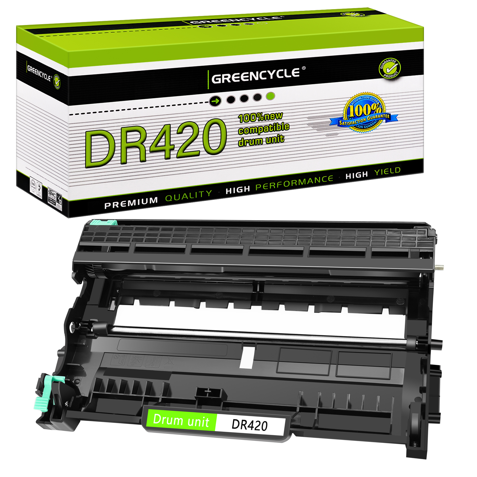 GREENCYCLE Compatible for Brother DR420 Drum Unit work for HL-2270DW HL-2240 MFC-7240 intellifax-2840 DCP-7065DN Printer - image 1 of 9