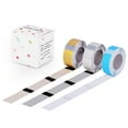 thumbnail image 1 of GREENCYCLE D30S Paper Labels Thermal Label Maker Tape Blue 14mm x 50mm and Gold Silver 14mm x 40mm Self-Adhesive Sticker Paper for D30S Portable Label Printer Waterproof Tear Proof, Total 3 Rolls, 1 of 7