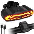 thumbnail image 1 of GREENCYCLE Smart Bike Tail Light, Anti-theft Bicycle Taillight with Turn Signals and Automatic Brake Light, Bike Rear Light with Remote Control, USB Rechargeable Safety Warning Cycling Light, 1 of 10