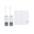 thumbnail image 1 of GREENCYCLE Smart Light Switch WiFi Wall Wireless 2x 2-gang Switch + 2x WIFI Receiver Compatible with Amazon Alexa and Google Home Remote Control Lights and Appliances Timing Function, 1 of 8