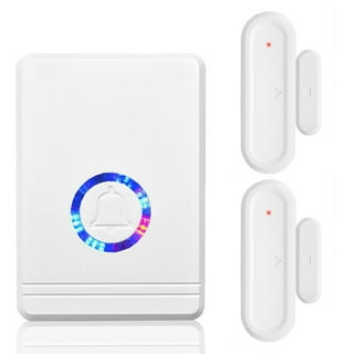 Newhouse Hardware Wireless Door Chime Kit with Remote, 250 ft. Operating Range, Push Button, 32 Chimes, White WCMB