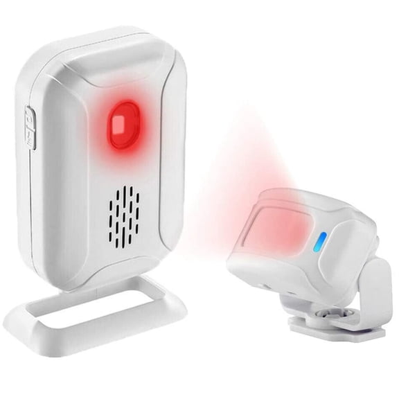 GREENCYCLE Wireless Motion Sensor Detector Alarm, Home Security Business Alert, Store Welcome Chime Door Entry Doorbell (918 Feet, 36 Tunes, 4 Volume Levels, LED Indicators), 1 Pack