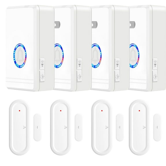 GREENCYCLE Wireless Motion Sensor Door Chime,RDoor Chime for Business when Entering,Door Chimes,Door Ringer with 600 ft Range,Night Light Function,For Shopping Centers, Homes and Offices,1PK