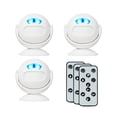 thumbnail image 1 of GREENCYCLE Wireless PIR Motion Sensor Entrance Alert Chime Home Welcome Doorbell for Shop, Office, Villa, Restaurant - IR Remote Control, 36 Melodies, Volume Adjustable, LED Night Light Mode (3 Pack), 1 of 8